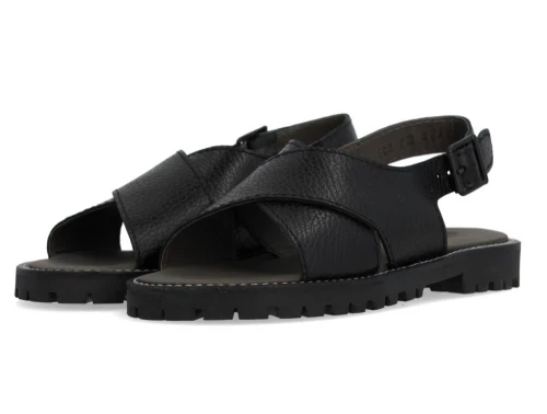 Angulus sandal sort med spænde